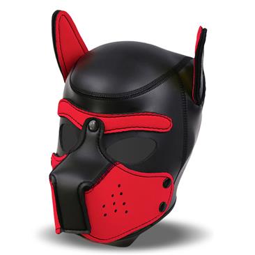 BDSM šuns medžiotojo kaukė raudona - Intoyou