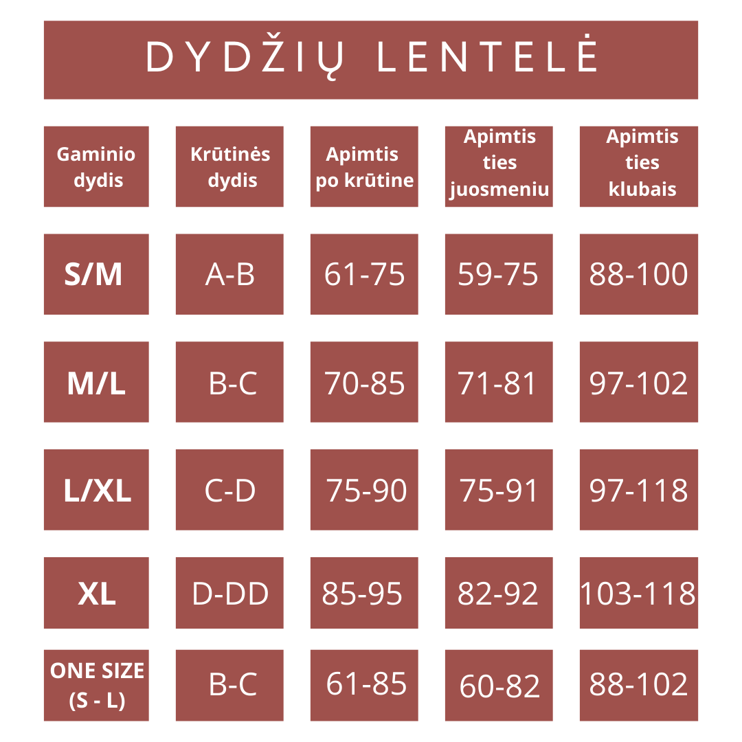 Išmatavimai seksualiems apatiniams