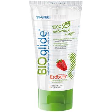 Lubrikantas su skoniu Bioglide Strawberry 80 ml - Afrodisiaco.lt